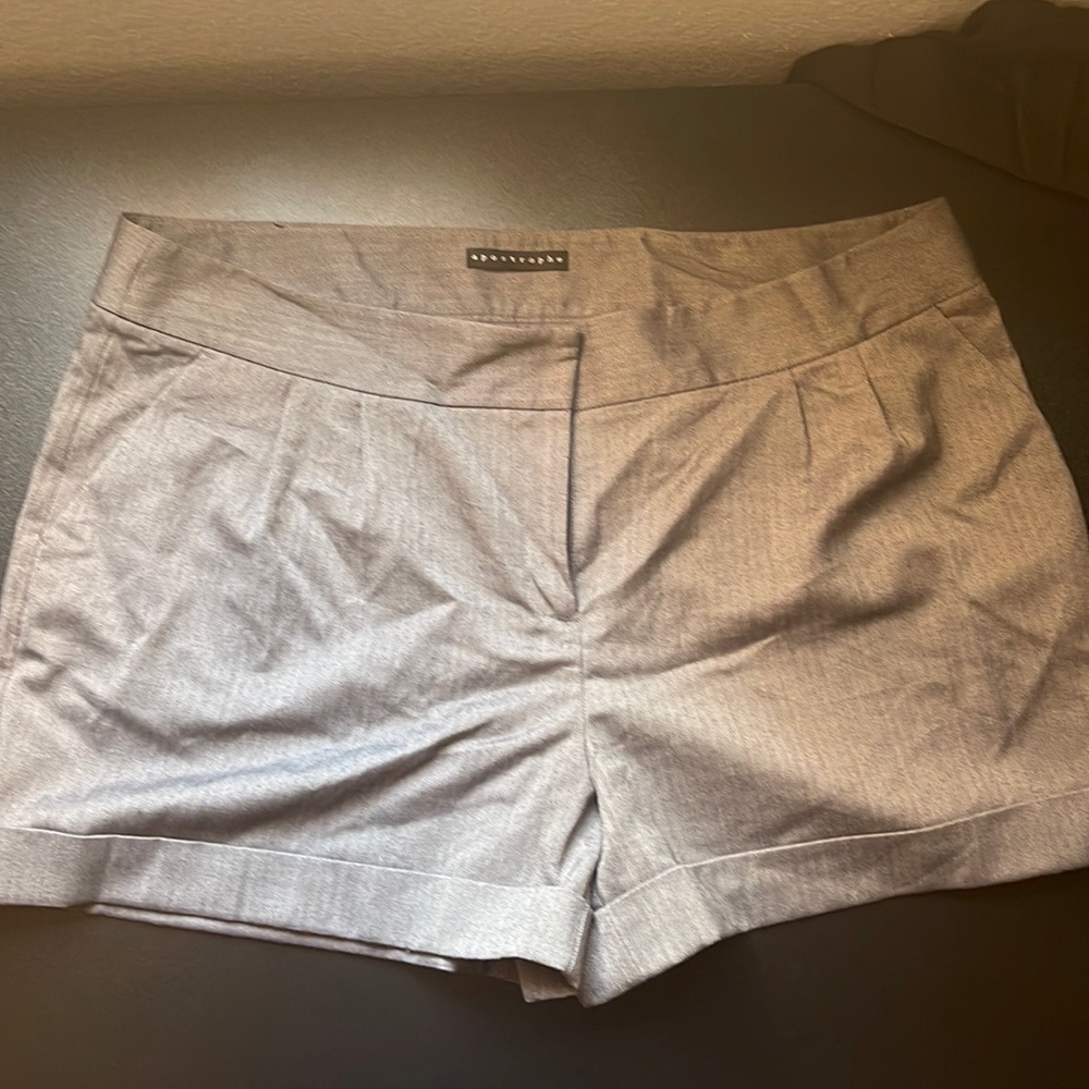 Grey Dress Shorts
